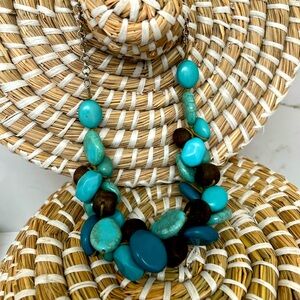 Turquoise beaded necklace